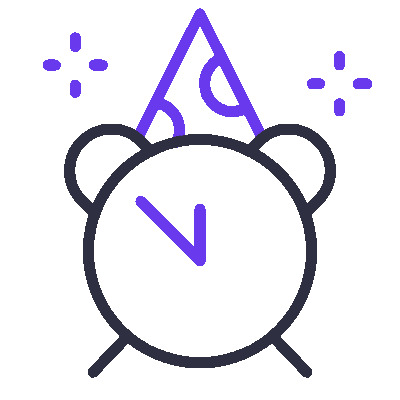 Wired outline 2987 party time hover pinch