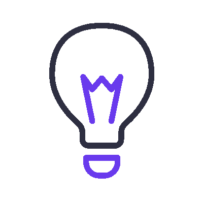 Wired outline 36 bulb hover blink