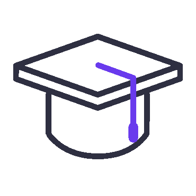 Wired outline 406 study graduation hover pinch